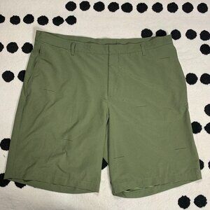 Nike Golf Shorts Mens 40 Olive Modern Fit Dri-fit Stretch Flat Front Activewear